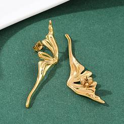 Серьги-гвоздики в форме крыльев бабочки из нержавеющей стали 304&nbsp;EJEW-I320-22G-02