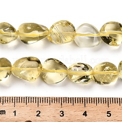 Нити из натуральных бусин лимонного кварца (обработанных нагреванием)&nbsp;G-P568-C02-01