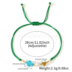 Браслеты из пресноводного жемчуга и бирюзовых бусин&nbsp;GE3898-2