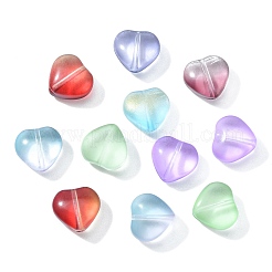 100шт прозрачная гальваническая матовая стеклянная бусина&nbsp;EGLA-CJ0001-20