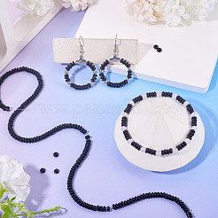 1 нить бусин из натурального черного оникса (окрашенного и нагретого)&nbsp;G-TA0002-78