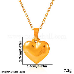 Элегантные ожерелья с подвеской в форме сердца из нержавеющей стали 304 для женщин&nbsp;FR2108-2