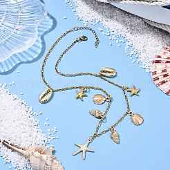 Ожерелья из нержавеющей стали 304&nbsp;NJEW-YW00009