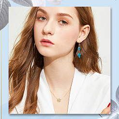 789шт 11 стиля окрашенные синтетические бирюзовые бусины&nbsp;TURQ-BM0001-03