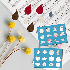 Акриловая серьга ручной работы шаблон&nbsp;DIY-WH0359-024