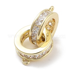 Латунные микропаве прозрачные подвески с фианитом&nbsp;ZIRC-L104-008G