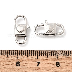 Сердце латуни омаров коготь застежками&nbsp;KK-Z147-12P