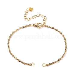 Изготовление браслета-цепочки из сингапурской нержавеющей стали 304&nbsp;AJEW-JB01332-01