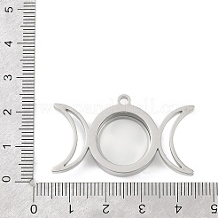 Подвески-медальоны из нержавеющей стали 304&nbsp;STAS-S132-14P-01