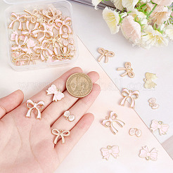 40 шт. 4 стильные подвески из светлого золотого сплава с эмалью&nbsp;ENAM-SC0002-72