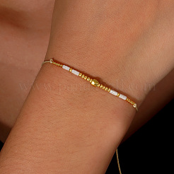 Регулируемые плетеные браслеты из стеклянных бусин&nbsp;NY2606