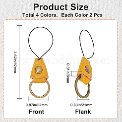 8 шт. 4-х цветные кожаные и сплавные ремешки для мобильных телефонов&nbsp;FIND-GF0007-45