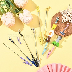 8 шт. 8-цветный сплав браслет инструмент ювелирный помощник бисер зажим-аллигатор&nbsp;AJEW-YW0002-08