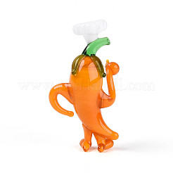 Декоративные элементы ручной работы из стекла в виде мультяшного перца для демонстрации шеф-повара.&nbsp;LAMP-T025-13D