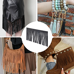 2 м отделка бахромой из искусственной кожи и замши&nbsp;AJEW-CY0001-58A-01