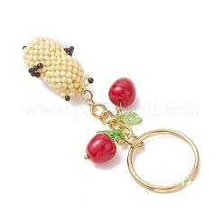 Стеклянные брелки в виде хомяка&nbsp;KEYC-MZ00055-02