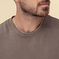 8 шт. классические простые 1.2 мм 304 нержавеющая сталь змейка ожерелья для мужчин и женщин&nbsp;NJEW-YW0001-26