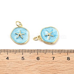 Латунь эмаль подвески&nbsp;KK-L237-022G-02