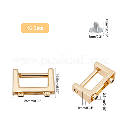 16 комплект пряжки из сплава в форме арочного моста&nbsp;FIND-WR0004-71