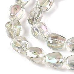 Стеклянные бусины с гальваническим покрытием &nbsp;EGLA-T021-08D