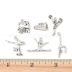 30 шт. 6 стиля подвески из сплава на тему черлидинга&nbsp;FIND-FP0001-34