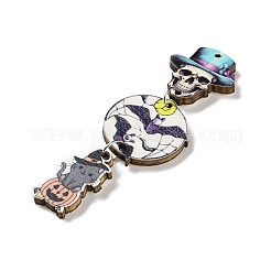 Большие подвески из дерева на тему хэллоуина WOOD-Z004-09F