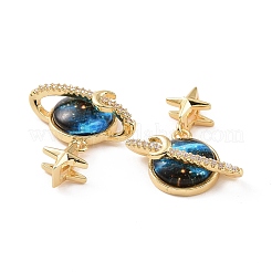 Латунные микро проложить кубический цирконий подвеска&nbsp;X-KK-E068-VC457