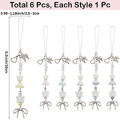 6 шт. стеклянные&nbsp;HJEW-SC00142