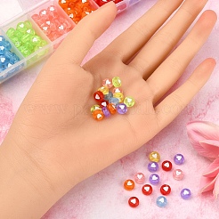 245~266шт 7 цвета прозрачные акриловые бусины&nbsp;TACR-YW0001-57