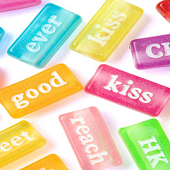 100 шт. Прозрачные акриловые бусины&nbsp;DIY-FS0001-31