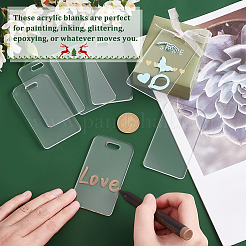 Прозрачные акриловые большие подвески&nbsp;DIY-GA0005-66