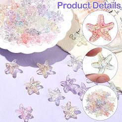 100 шт. Прозрачные акриловые бусины&nbsp;MACR-CJ0002-24