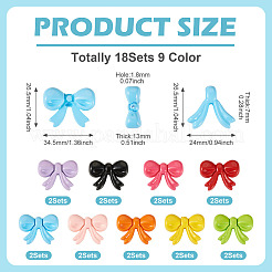 14 набор из 7-х цветов непрозрачных акриловых бусин для выпечки&nbsp;OACR-TA0003-99