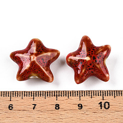 Фарфоровые бусины ручной работы&nbsp;PORC-N008-09B