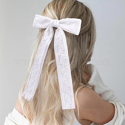 12 шт. 6 стиля заколки-бантики из полиэфирного сплава&nbsp;PHAR-CN0001-02