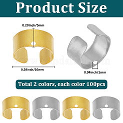 200 шт. 2 цвета цинковый сплав дреды бусины украшение для волос&nbsp;FIND-SC0020-35