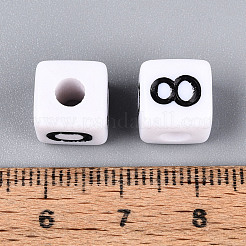 Непрозрачные акриловые европейские большие шарики отверстия&nbsp;SACR-N020-01M-02