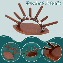 Дисплей держателя деревянного кольца Eye Moon&nbsp;RDIS-WH0015-04