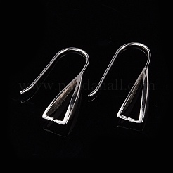 Антикоррозийное родиевое покрытие 925 серьги-крючки из стерлингового серебра&nbsp;STER-F033-41P