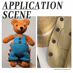 100 шт. деревянные пуговицы&nbsp;BUTT-GO0001-11