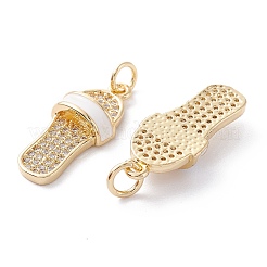 Латунные микропаве прозрачные подвески с фианитом&nbsp;X-ZIRC-A019-11G