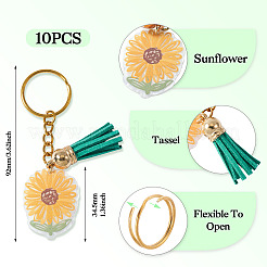 Акриловые брелки с подвеской в виде подсолнуха&nbsp;KEYC-TAC00010