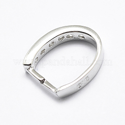 Антикоррозийное родиевое покрытие 925 стерлинговое серебро микропаве кубические цирконии подвески баилы&nbsp;X-STER-E053-09P