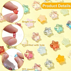 60шт 20 стиля смешанные стили стеклянные бусины&nbsp;GLAA-YW0003-78