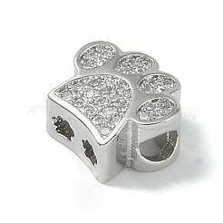 Покрытие стойки латунь микропаве прозрачные кубические циркониевые бусины&nbsp;KK-A220-03P