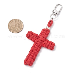 4 шт. подвески из хлопковых ниток крест-накрест&nbsp;HJEW-TA00398