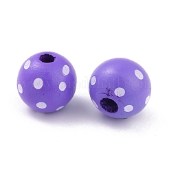 Окрашенные натуральные деревянные бусины&nbsp;WOOD-O005-01E