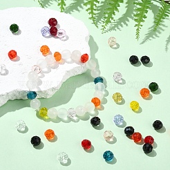 Граненые прозрачные стеклянные бусины rondelle&nbsp;GLAA-YW0004-13A