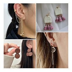 80 шт. 8 шт. фурнитура для сережек-гвоздиков из нержавеющей стали 304&nbsp;STAS-PJ0001-40