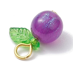 Круглые кулоны из смолы с имитацией кошачьего глаза&nbsp;PALLOY-JF02660-01